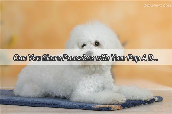 Can You Share Pancakes with Your Pup A Delightful Doggy Treat Guide